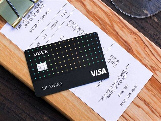 Tarjeta de crédito de Uber. Foto: Getty Images