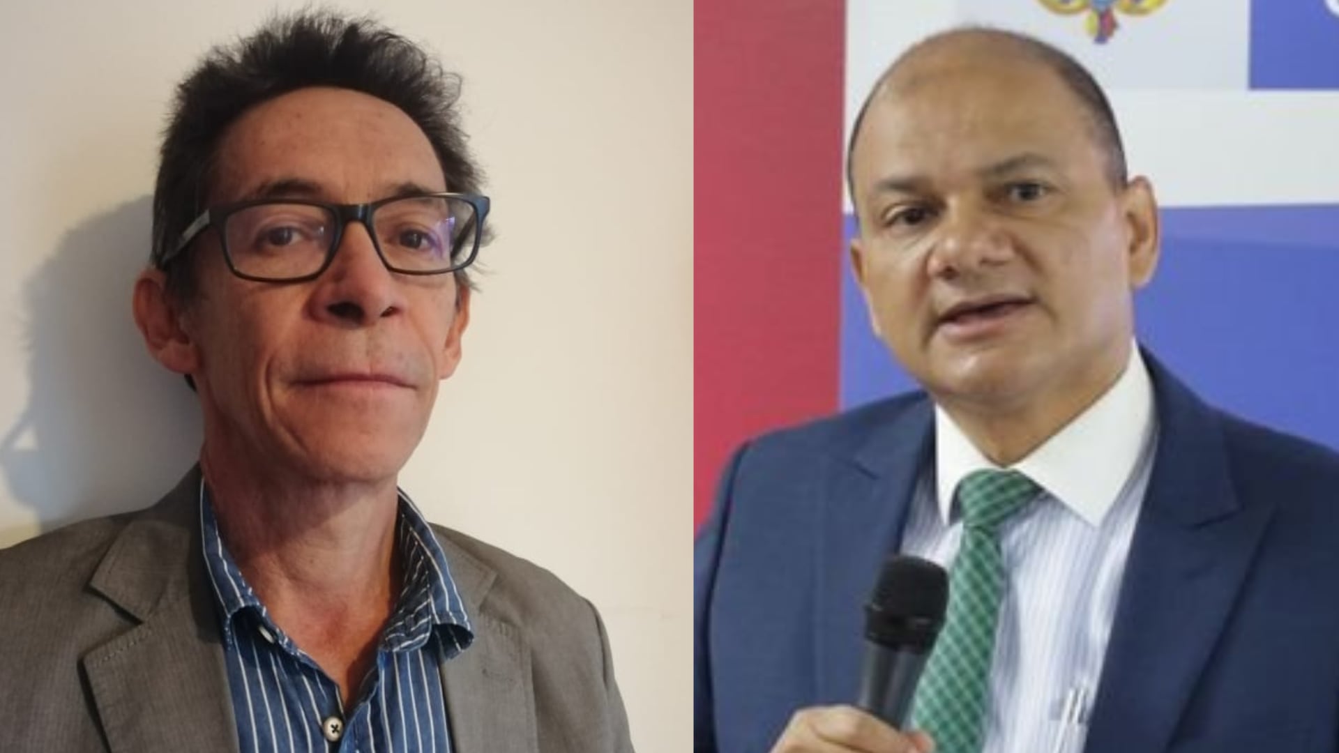 Jaime Urrego. Cortesía: Gobierno de Santa Marta / Luis Alberto Martínez. Cortesía: Twitter Luis_AMartinezS