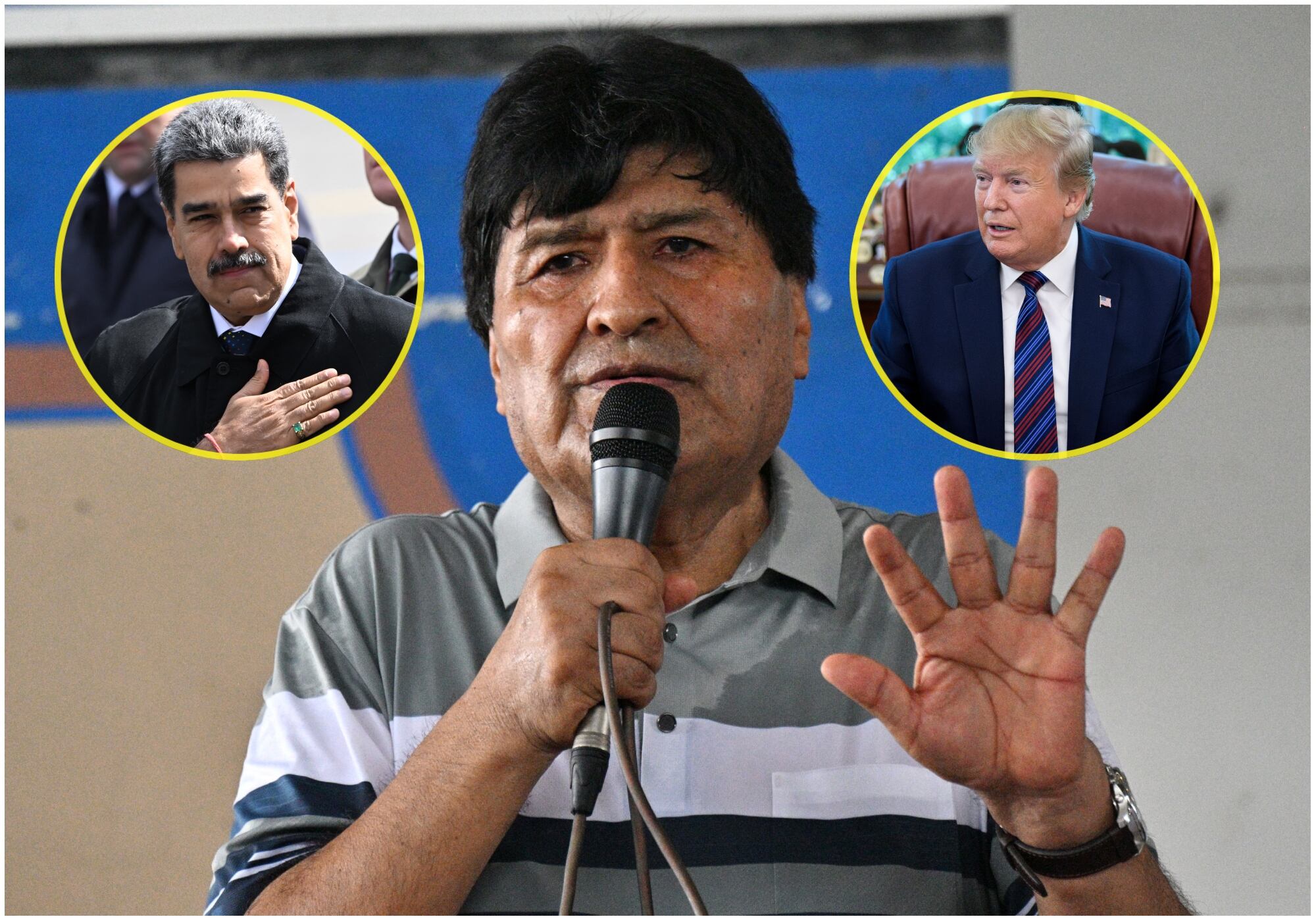 Evo Morales criticó a Trump por sus acusaciones de narcoterrorismo contra Nicolás Maduro. Foto: Getty Images.