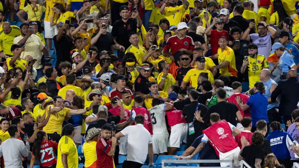 Revelaron video completo de pelea entre colombianos y jugadores de Uruguay: esto no se vio