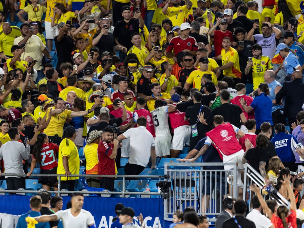 Revelaron video completo de pelea entre colombianos y jugadores de Uruguay: esto no se vio