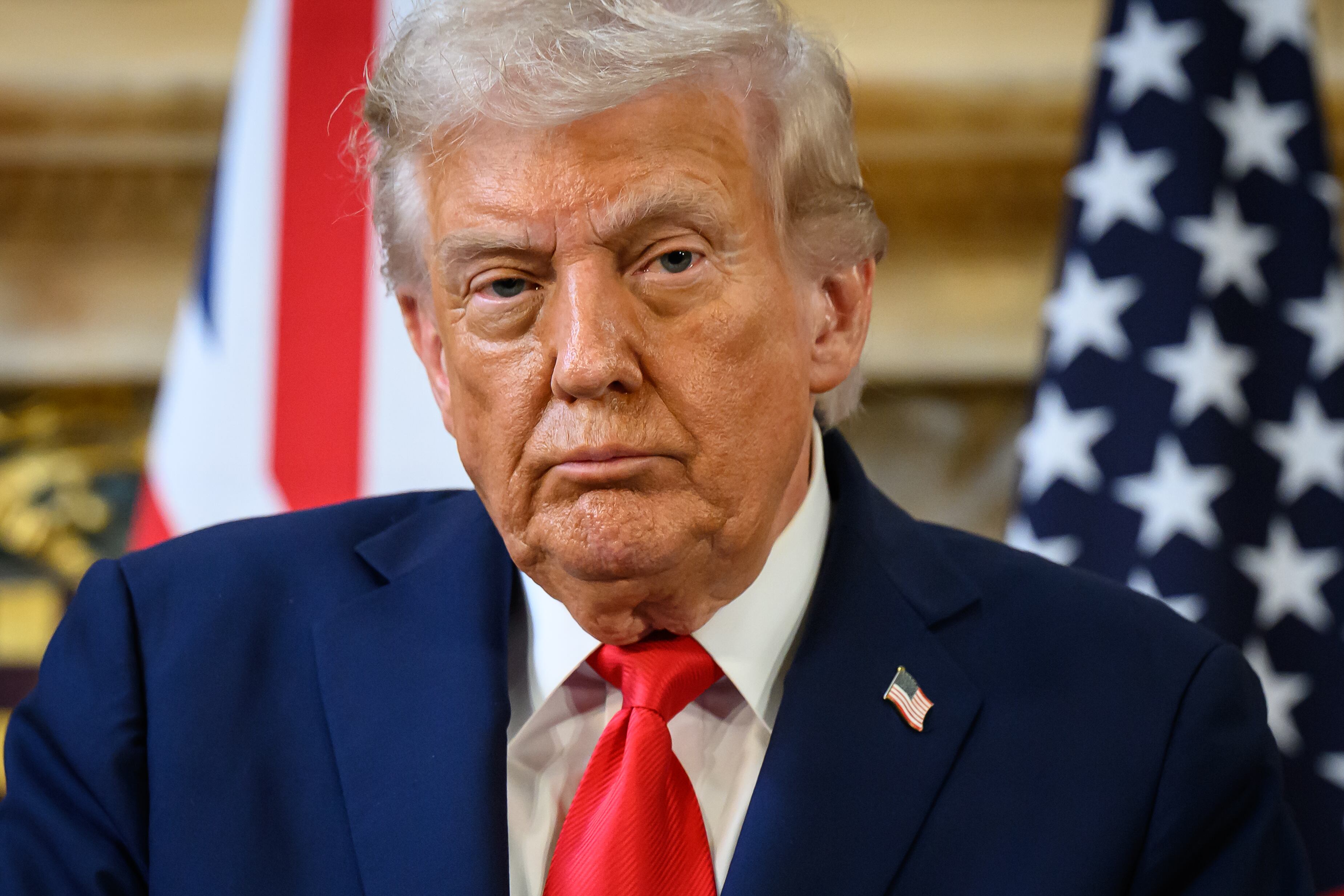 El presidente de Estados Unidos, Donald Trump, el 18 de septiembre de 2025. FOTO: Leon Neal/Getty Images