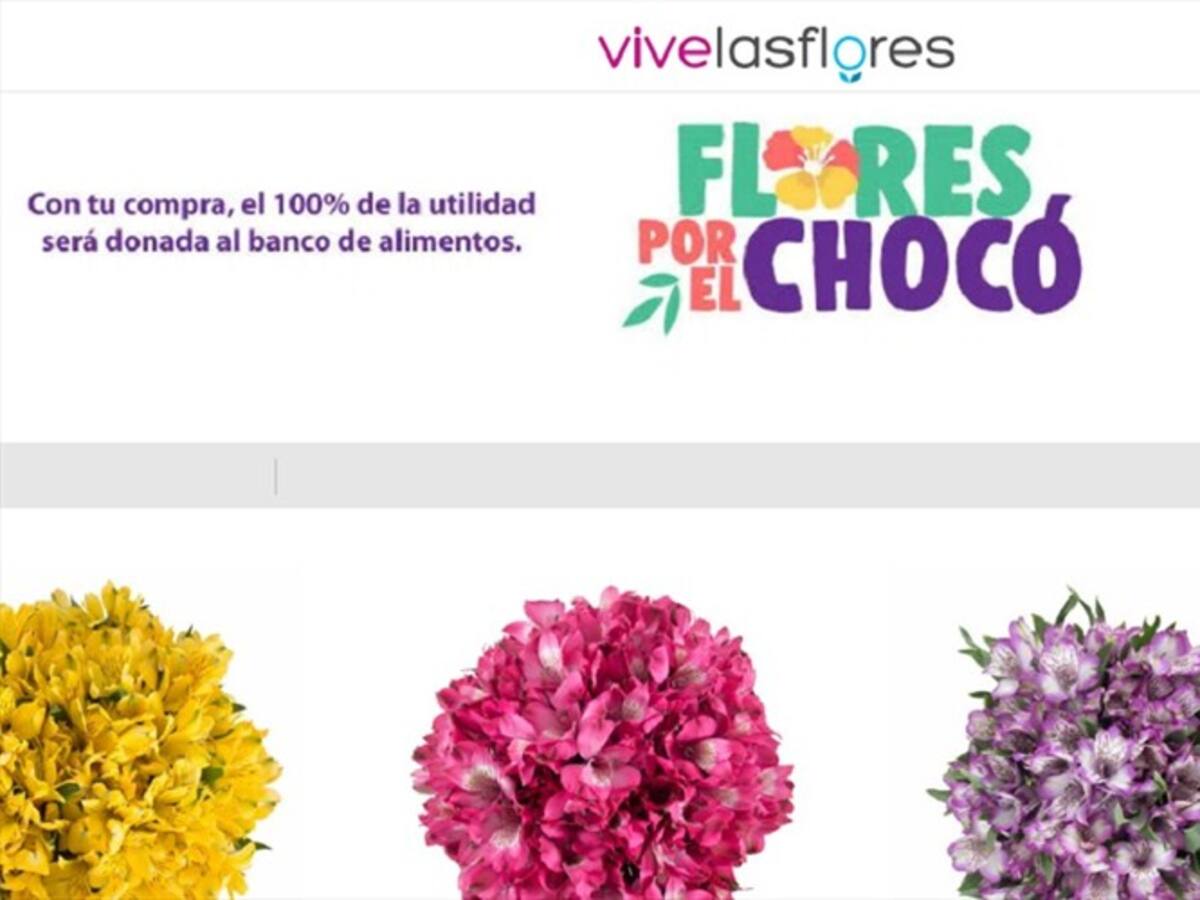 Con "Flores por el Chocó", se busca entregar mercados a la población vulnerable
