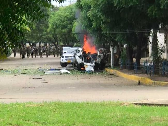 Atentado en la Brigada 30 de Cúcuta. | Foto: Cortesía