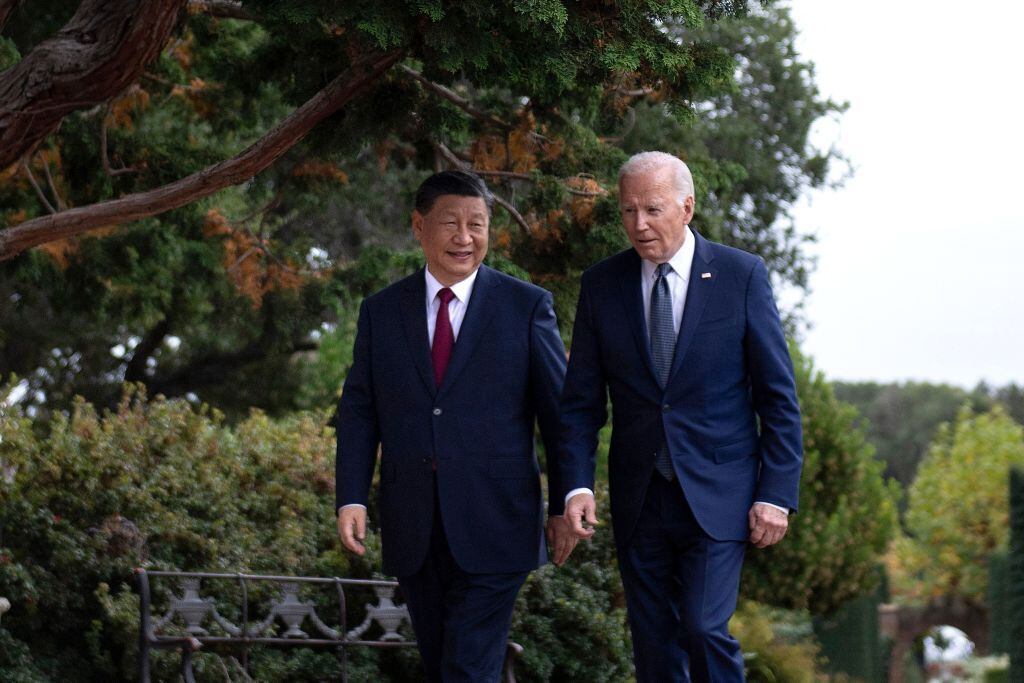 Presidentes Xi Jinping y Joe Biden. Foto: Getty Images.
