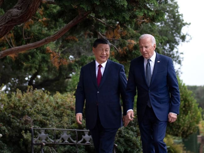 Presidentes Xi Jinping y Joe Biden. Foto: Getty Images.