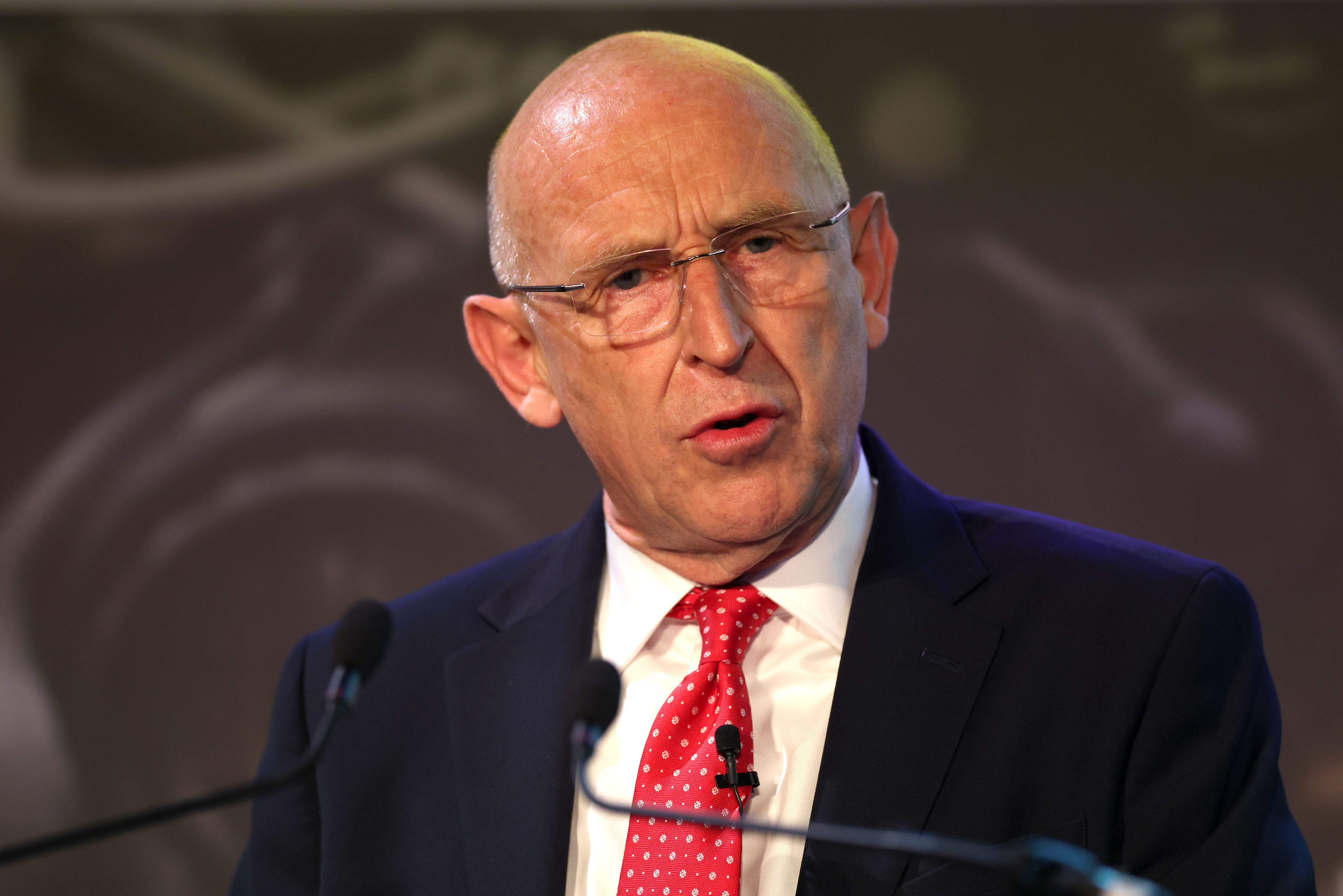 Ministro británico de Defensa, John Healey. Foto: Dan Kitwood/Getty Images.