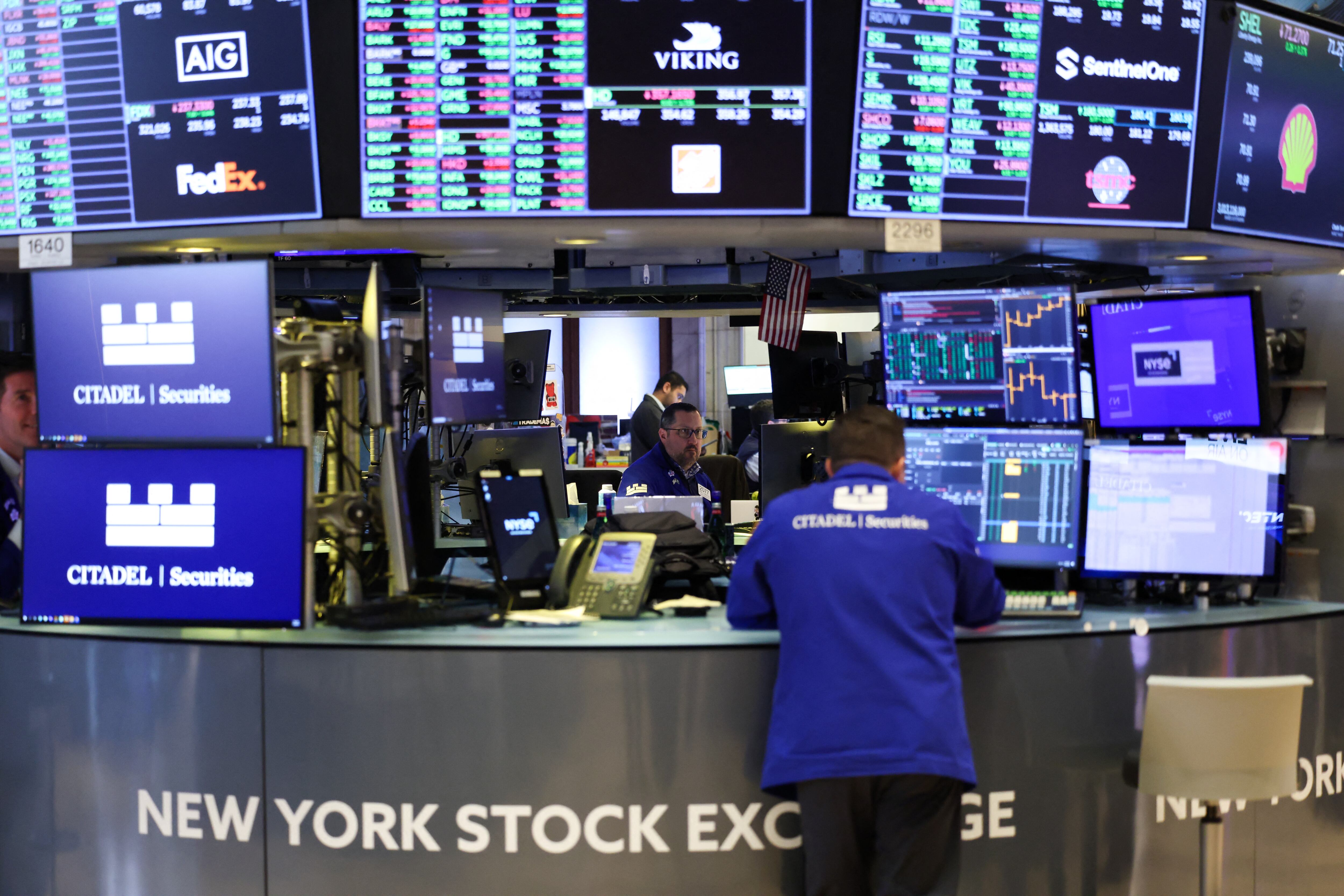 New York Stock Exchange. FOTO: CHARLY TRIBALLEAU/AFP via Getty Images.