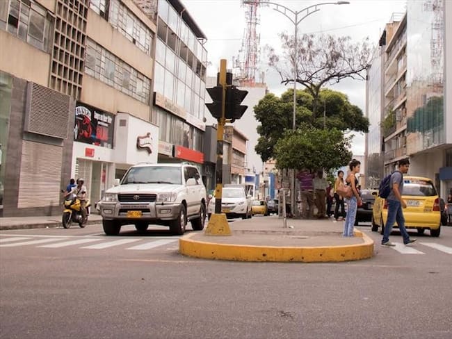 Durante el mes que se aplicó la medida de pico y placa en el centro de la ciudad, las ventas cayeron un 80%. Foto: Alcaldía de Bucaramanga.