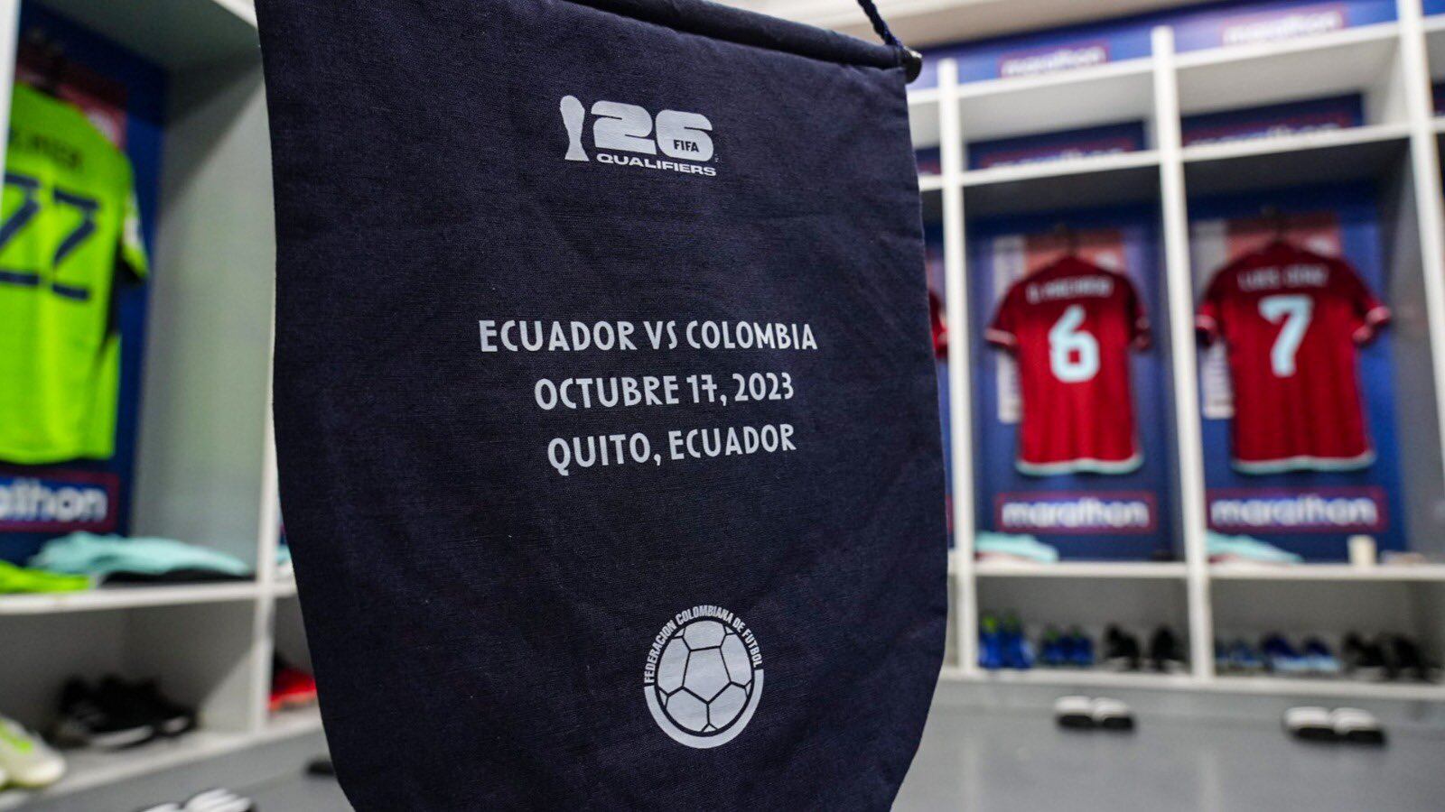 Ecuador vs. Colombia Eliminatorias sudamericanas 2023. Foto: Twitter Selección Colombia.