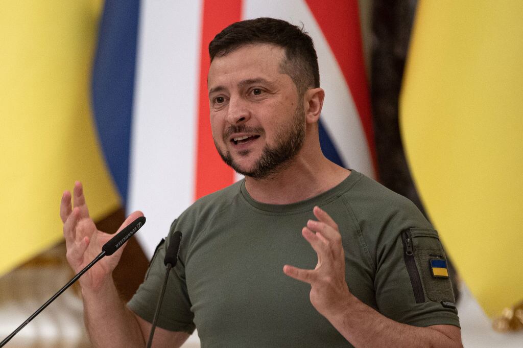 Ukrainian President Volodymyr Zelensky (Photo by Alexey Furman/Getty Images)
