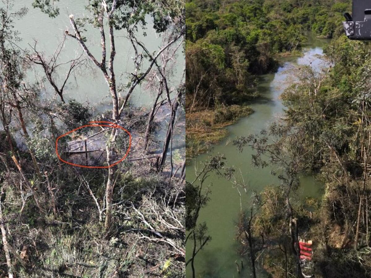 Lugar del bombardeo contra alias 'Iván Mordisco' en Caquetá. Foto: W Radio