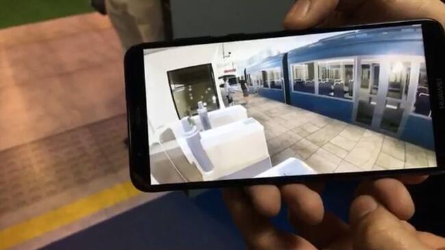 Experiencia de realidad virtual del Regiotram. Foto: