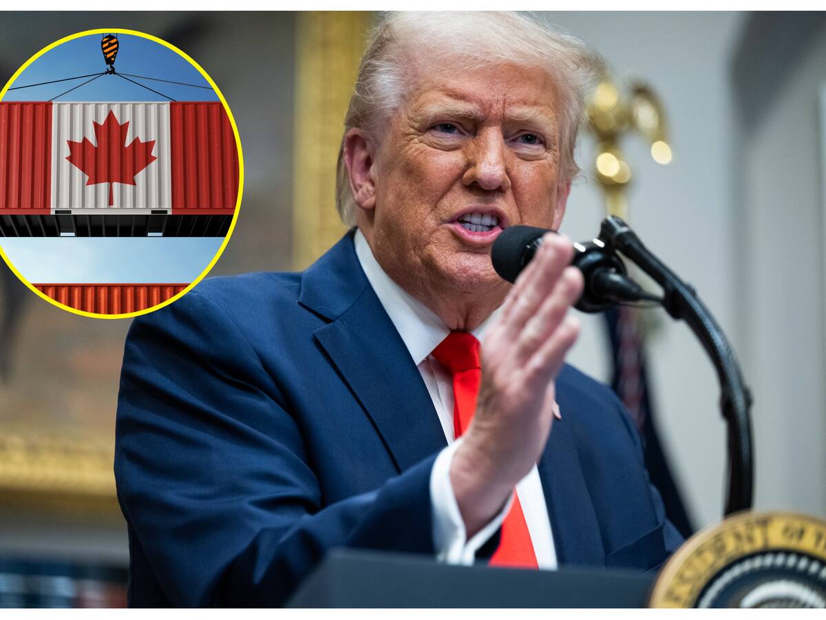 Donald Trump anunció que duplicará los aranceles al acero y aluminio canadiense