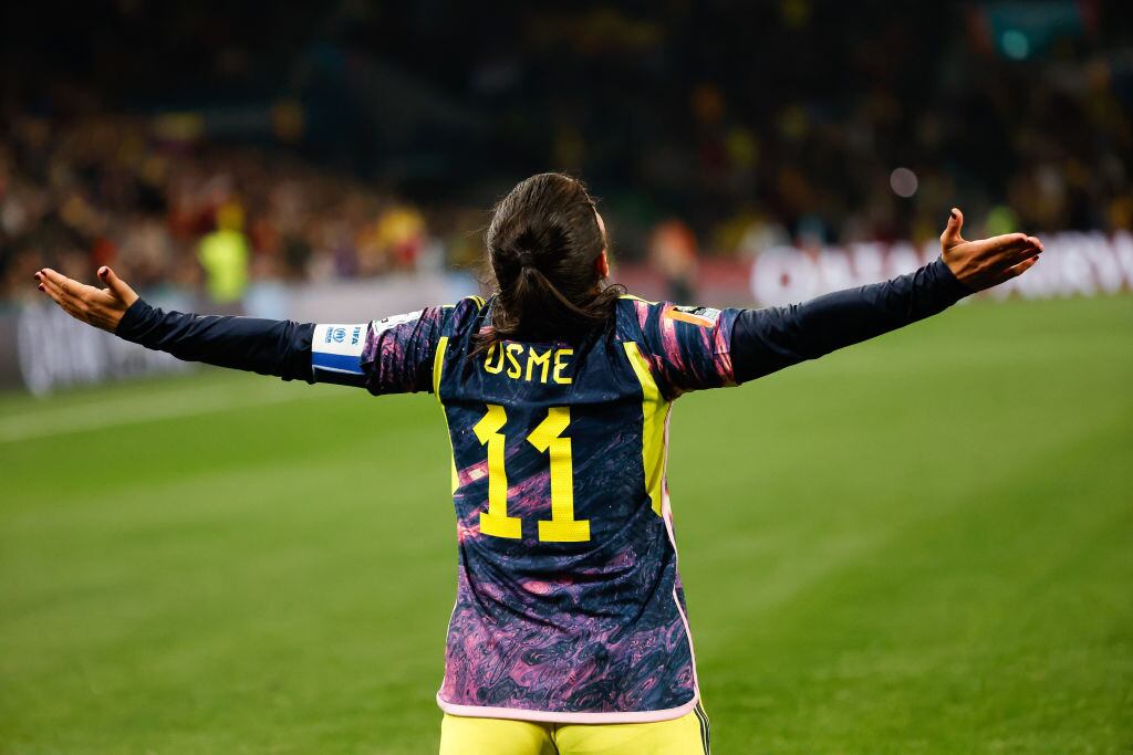 Catalina Usme, jugadora de Colombia en el Mundial femenino 2023. Foto: George Hitchens/SOPA Images/LightRocket via Getty Images.