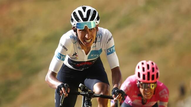 Egan Bernal trabaja duro en el gimnasio para la temporada 2021. Foto: Getty