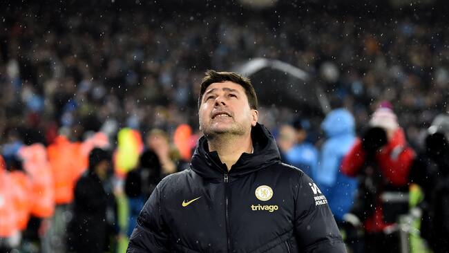 Manchester (United Kingdom), 17/02/2024.- Mauricio Pochettino manager of Chelsea before the English Premier League match between Manchester City and Chelsea FC, in Manchester, Britain, 17 February 2024. (Reino Unido) EFE/EPA/PETER POWELL EDITORIAL USE ONLY. No use with unauthorized audio, video, data, fixture lists, club/league logos, 'live' services or NFTs. Online in-match use limited to 120 images, no video emulation. No use in betting, games or single club/league/player publications.