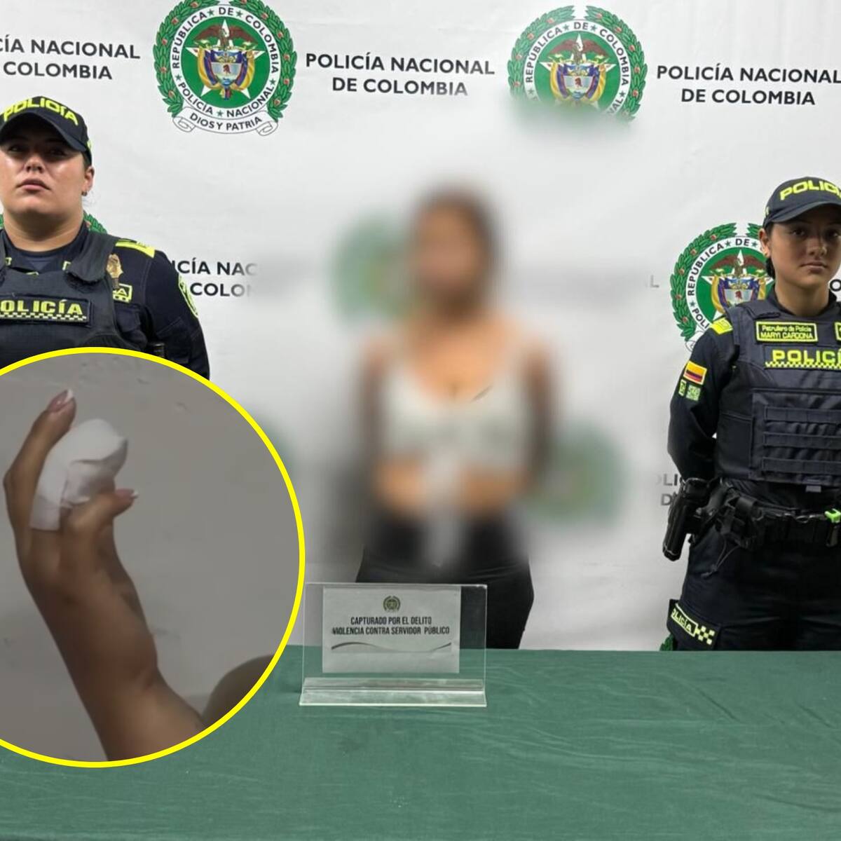 Capturan a mujer que mordió a una patrullera en medio de una requisa en Bogotá