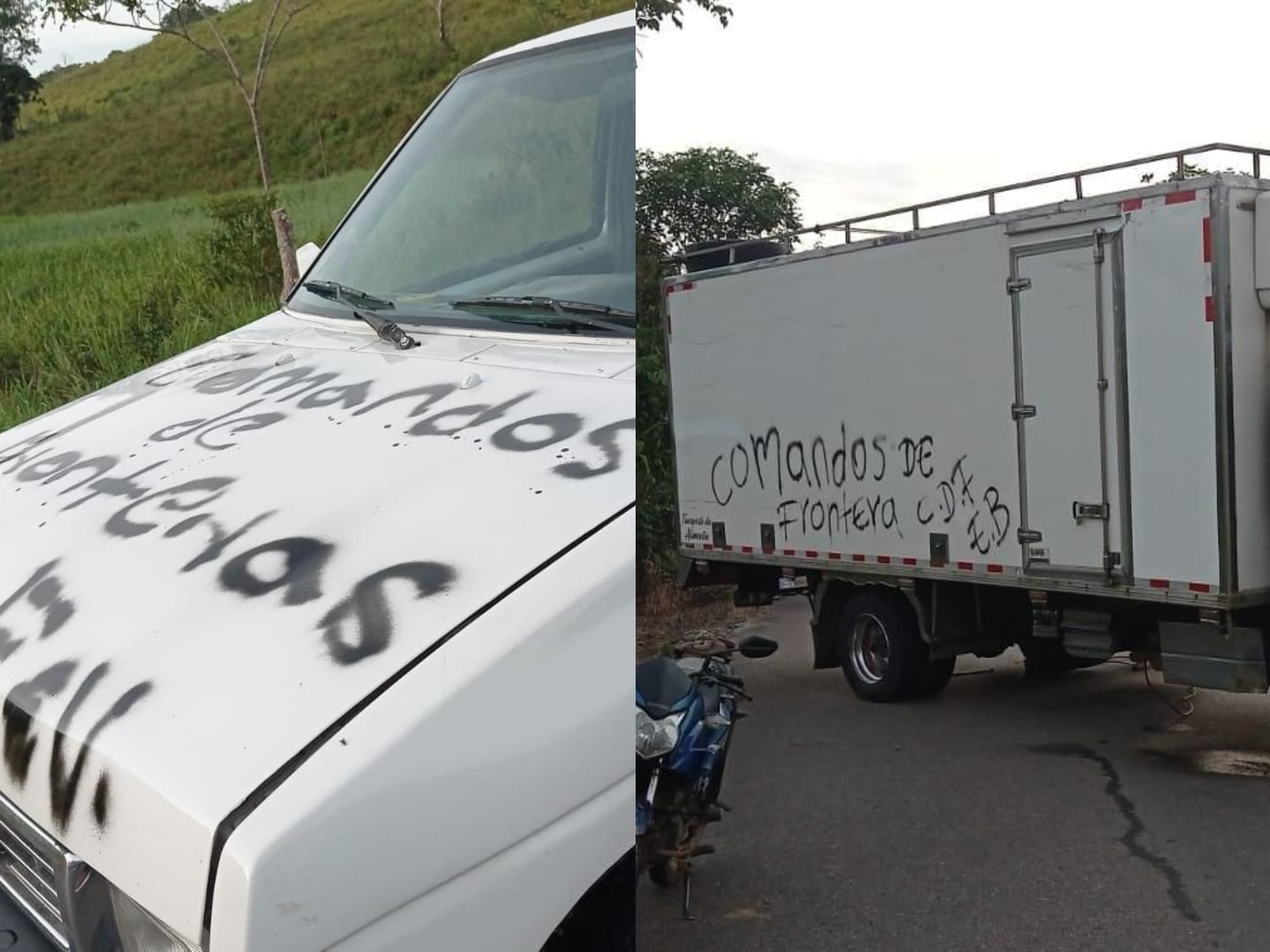 Retén ilegal de disidencias de las Farc en Caquetá. Foto: Suministradas