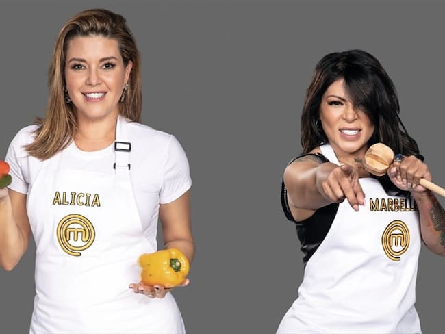 Alicia Machado y Marbelle son dos de las concursantes más polémicas de MasterChef Celebrity. Foto: Colprensa-RCN
