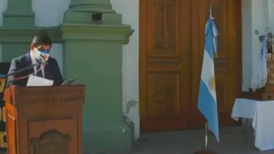 El intendente dijo que "Tal vez sea el destino que hoy 9 de julio, una fecha tan especial, sea tiempo una vez más de luchar por la libertad". Foto: Twitter: @porquetendencia