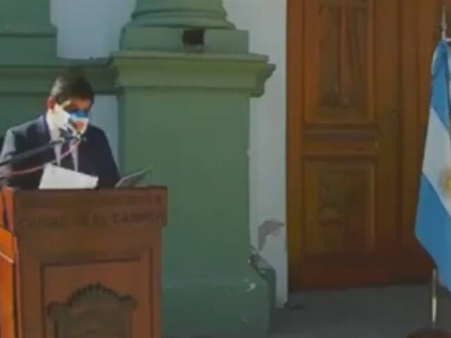 El intendente dijo que "Tal vez sea el destino que hoy 9 de julio, una fecha tan especial, sea tiempo una vez más de luchar por la libertad". Foto: Twitter: @porquetendencia