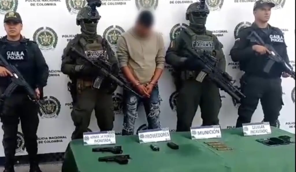 Fue capturado el tercer cabecilla de la estructura Adán Izquierdo, Milcíades García Ramos, alias 'Care Muerto'. Foto: cortesía Policía Nacional.