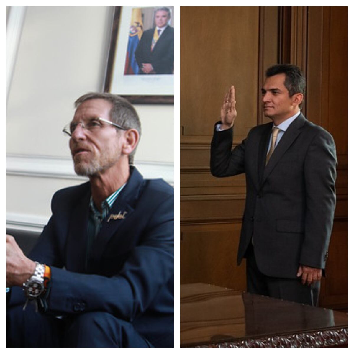 Emilio Archila y Alfonso Campo Martínez. Fotos/Colprensa.