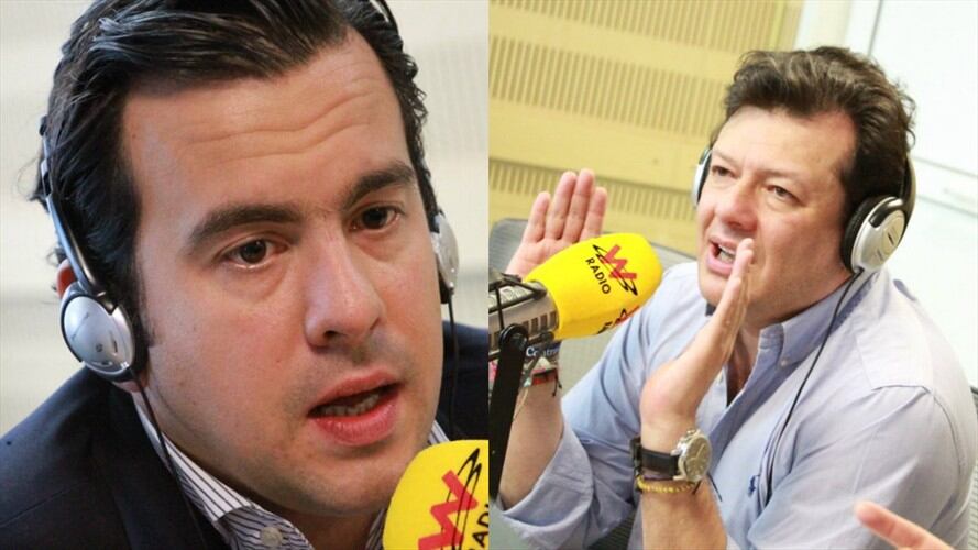 Rodrigo Lara y Hollman Morris en La W. Foto: La W con Vicky Dávila