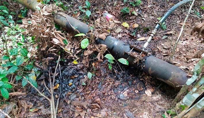 Atentado oleoducto Buena Esperanza. Foto: Cortesía.