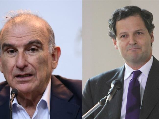Los ex negociadores de paz Humberto de la Calle y Sergio Jaramillo rechazaron la decisión de "Iván Márquez", "Jesús Santrich" y "El Paisa" de retomar las armas. Foto: Colprensa