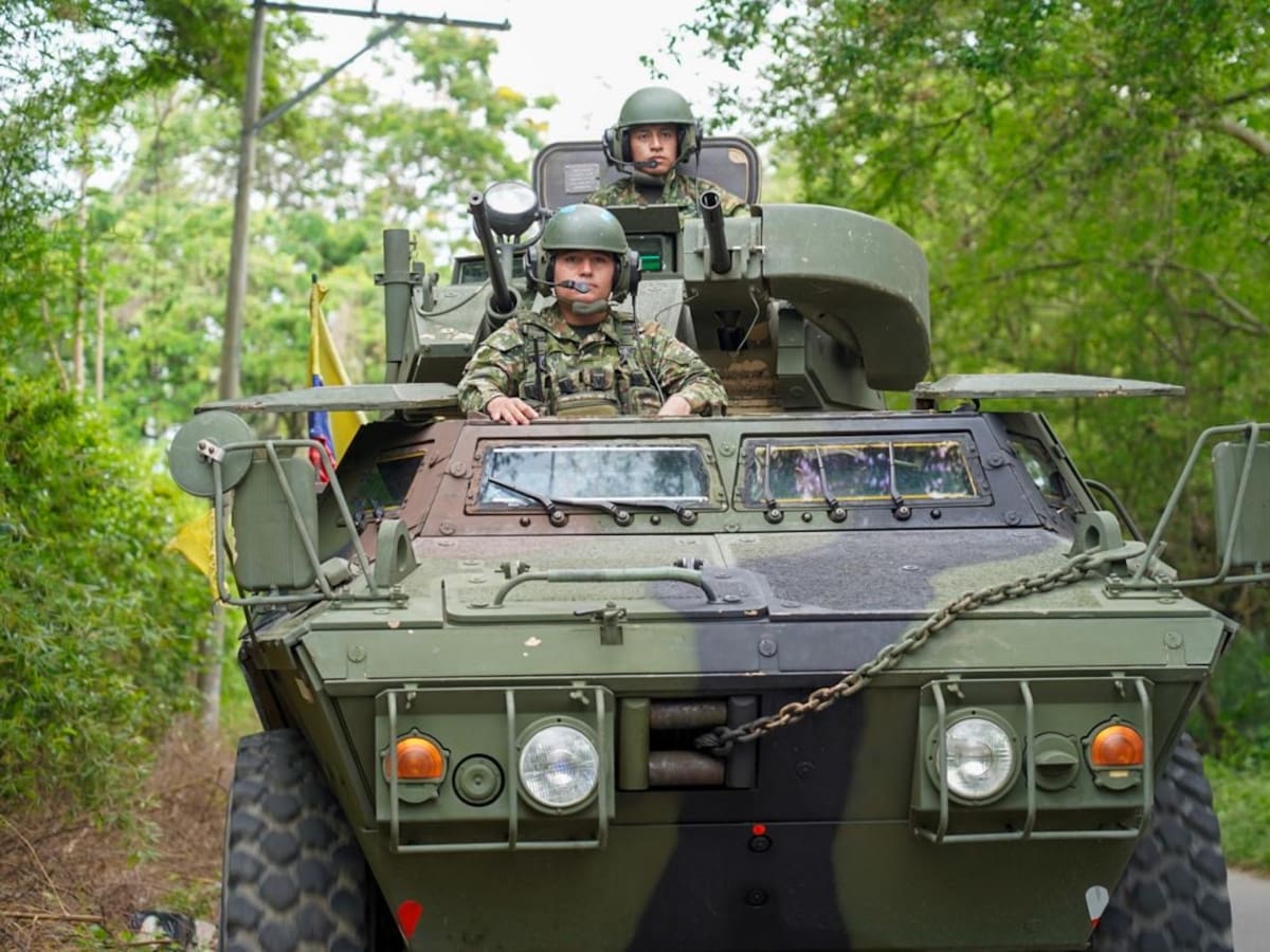 Inició despliegue militar y de policía en vía Panamericana: vehículos blindados y drones