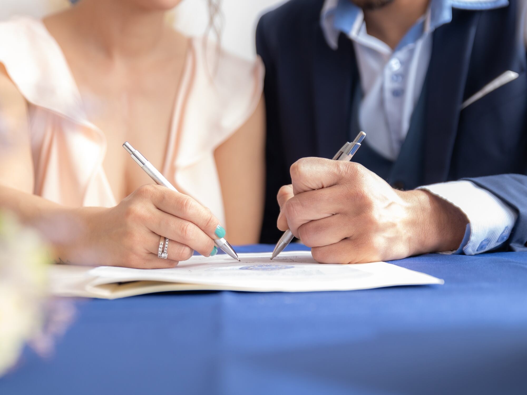 Registro de matrimonio.