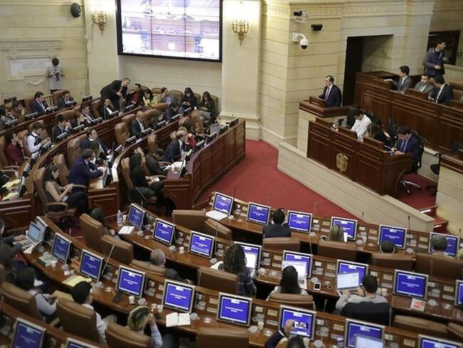 Trámite de la reforma tributaria en el Congreso. Foto: Colprensa