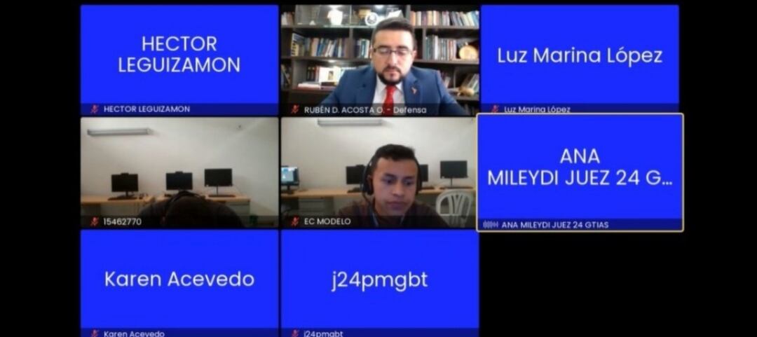 Captura de pantalla del juicio.