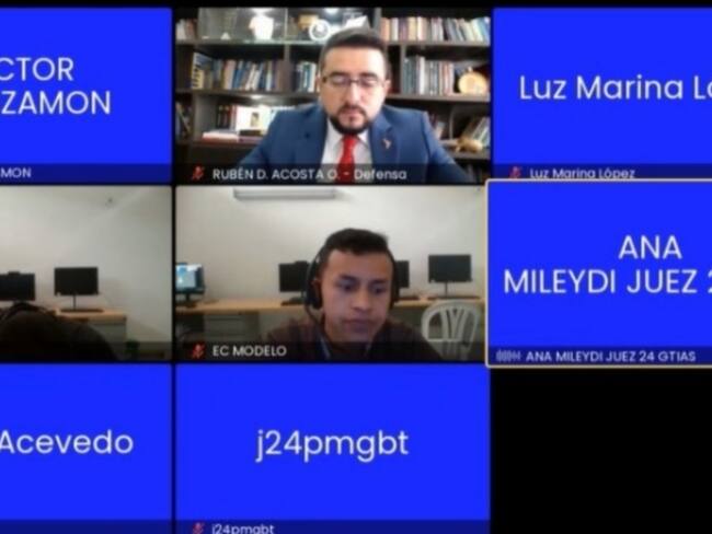 Captura de pantalla del juicio.