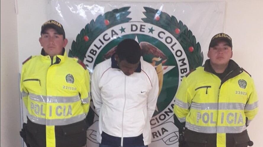 El capturado recientemente terminó de pagar una condena de 108 meses de prisión. Foto: Policía de Tunja