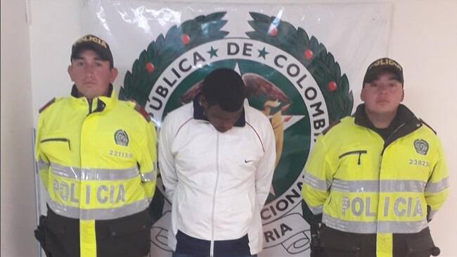 El capturado recientemente terminó de pagar una condena de 108 meses de prisión. Foto: Policía de Tunja