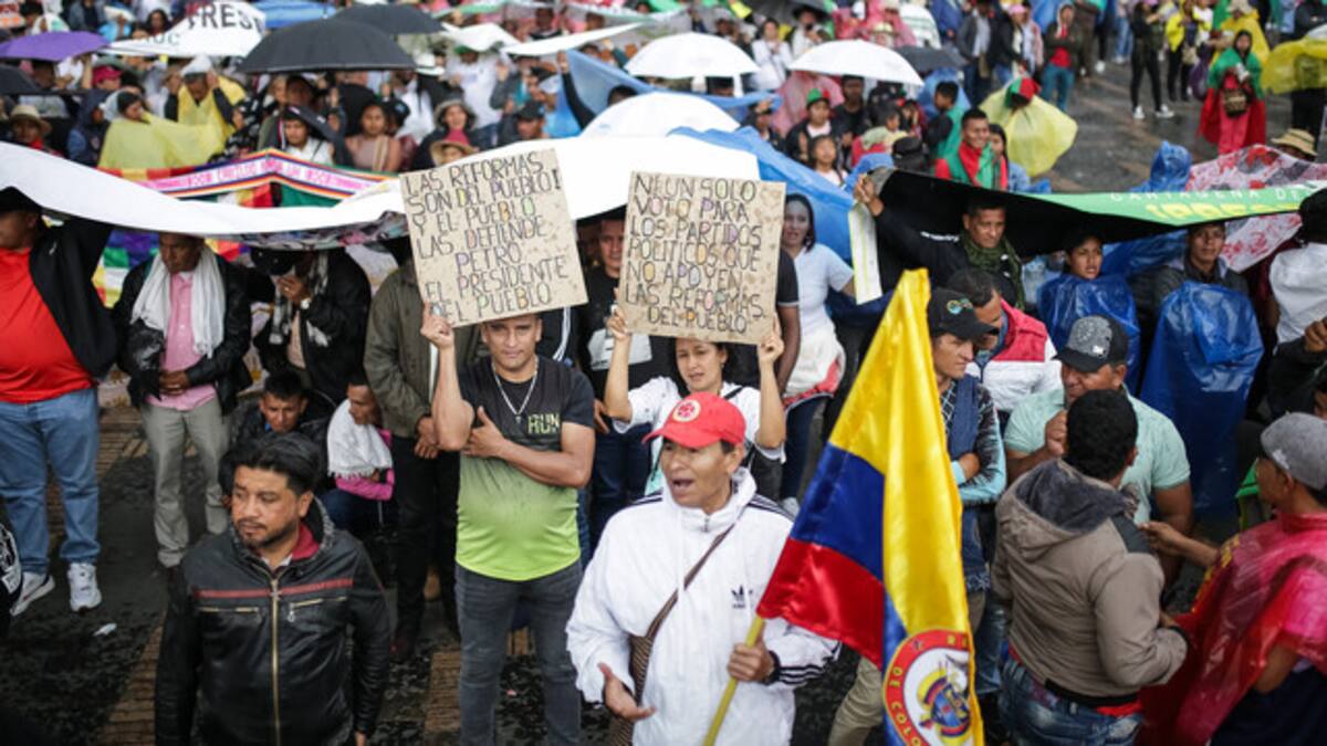 Marchas en Bogotá: más de 32.000 personas se manifestaron pacíficamente en las calles
