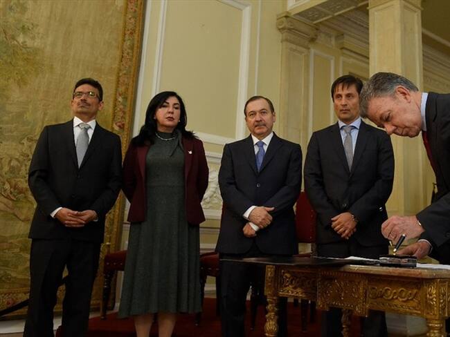 Posesión de magistrados de la JEP . Foto: Colprensa