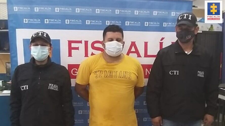 Un juez de control de garantías dictó medida de aseguramiento en centro carcelario en contra de Pedro Nel Duque Bautista. Foto: Fiscalía General de la Nación