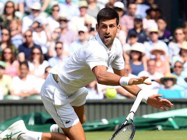 El serbiocontinuará la defensa de su título el viernes contra el griego Stefanos Tsitsipas (7º). Foto: Agencia AFP