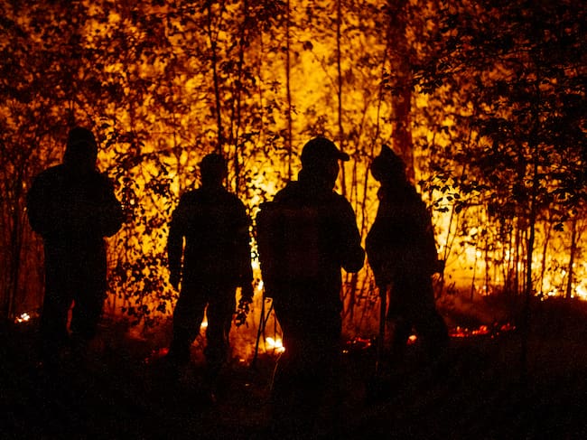 Imagen de referencia de un incendio en Yakutia, Rusia. (Foto de Ivan Nikiforov/Anadolu Agency vía Getty Images)
