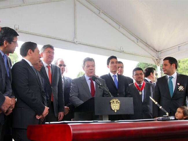 Gobierno firmó Contrato Bicentenario para invertir un billón de pesos en Boyacá. Foto: Presidencia de la República