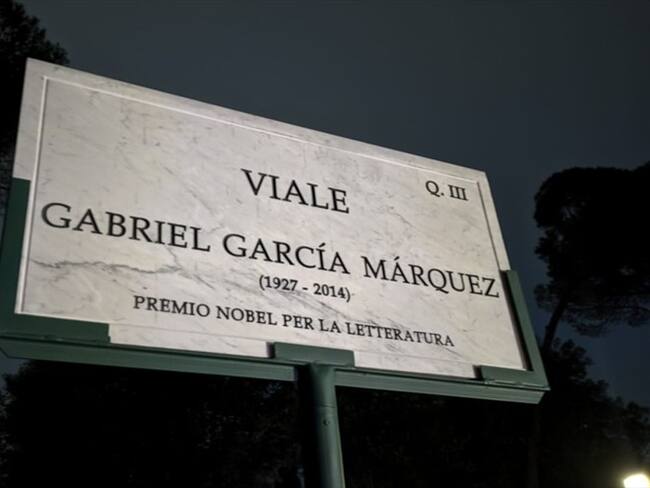Inauguran en Roma la Calle Gabriel García Márquez