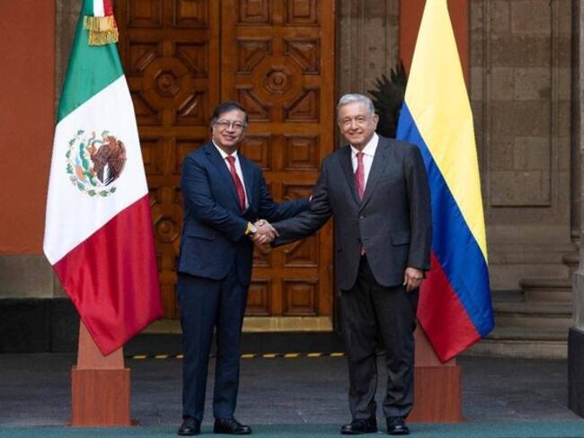 Presidentes de Colombia, Gustavo Petro, y de México, Andrés Manuel Obrador. Foto archivo: Presidencia de Colombia
