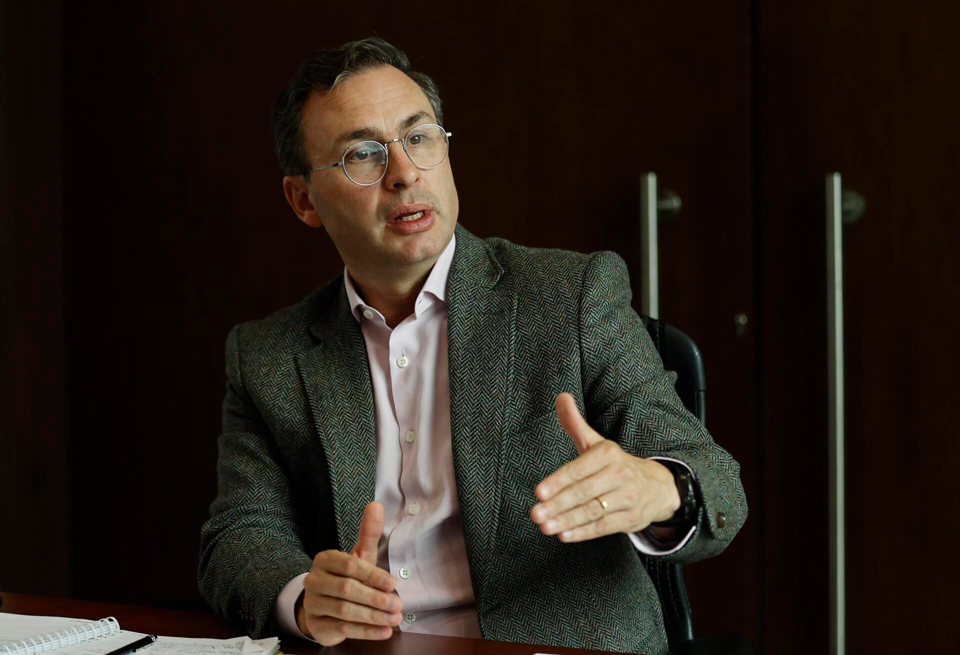 El presidente ejecutivo de la Cámara de Comercio de Bogotá, Nicolás Uribe. Foto: EFE/ Mauricio Dueñas Castañeda