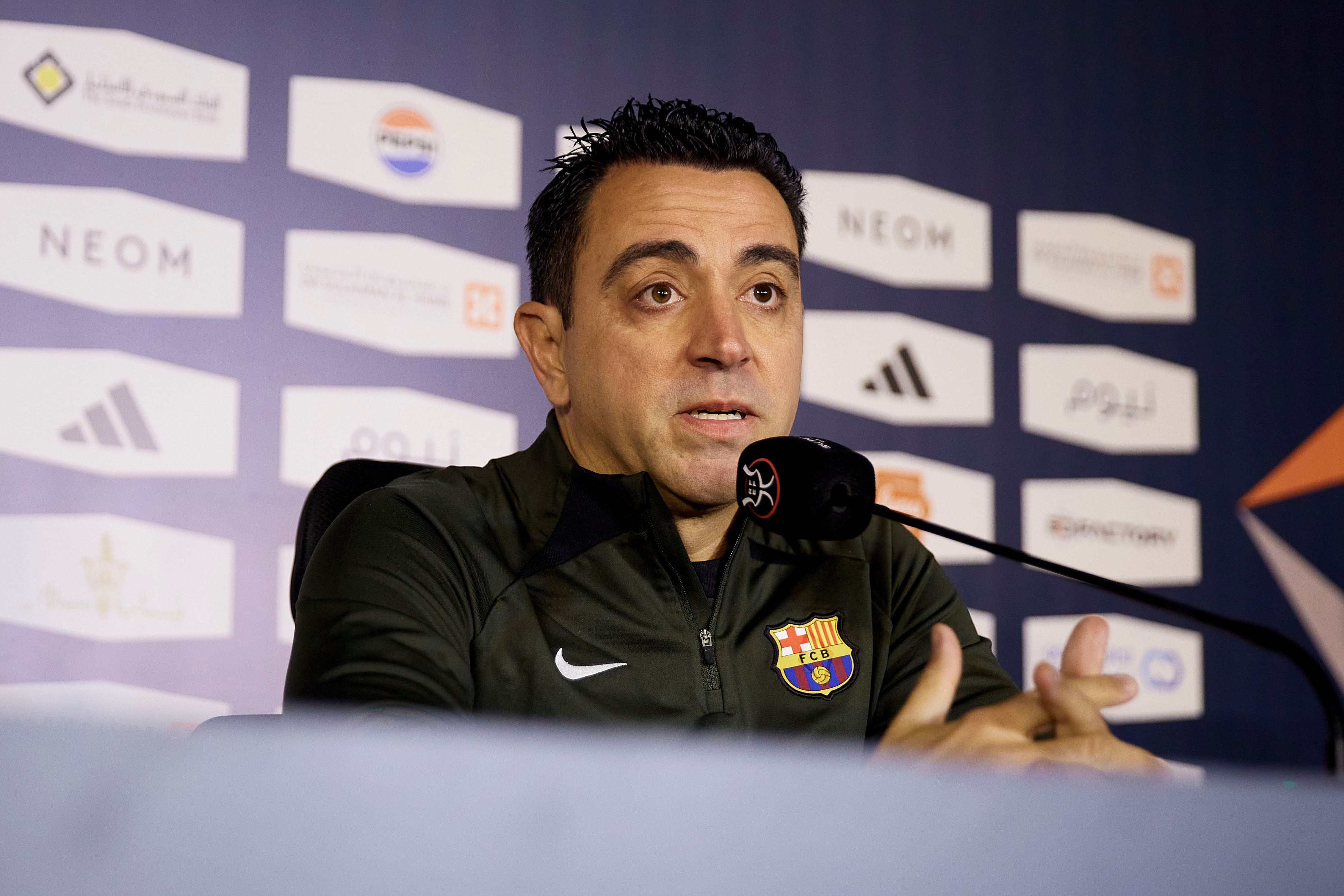 El entrenador del FC Barcelona, Xavi Hernández. Foto: EFE.