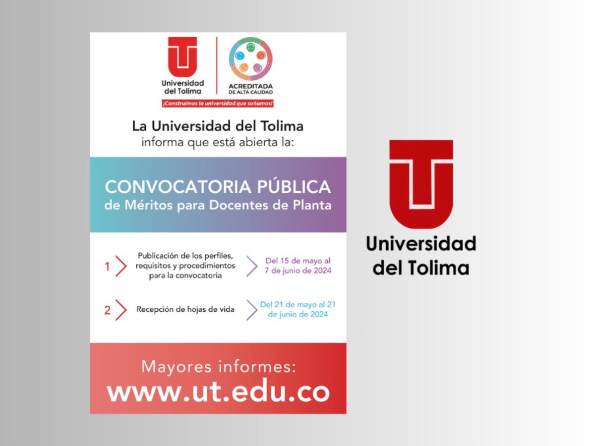 Universidad del Tolima abrió convocatoria para profesores de planta, ¿cómo inscribirse?