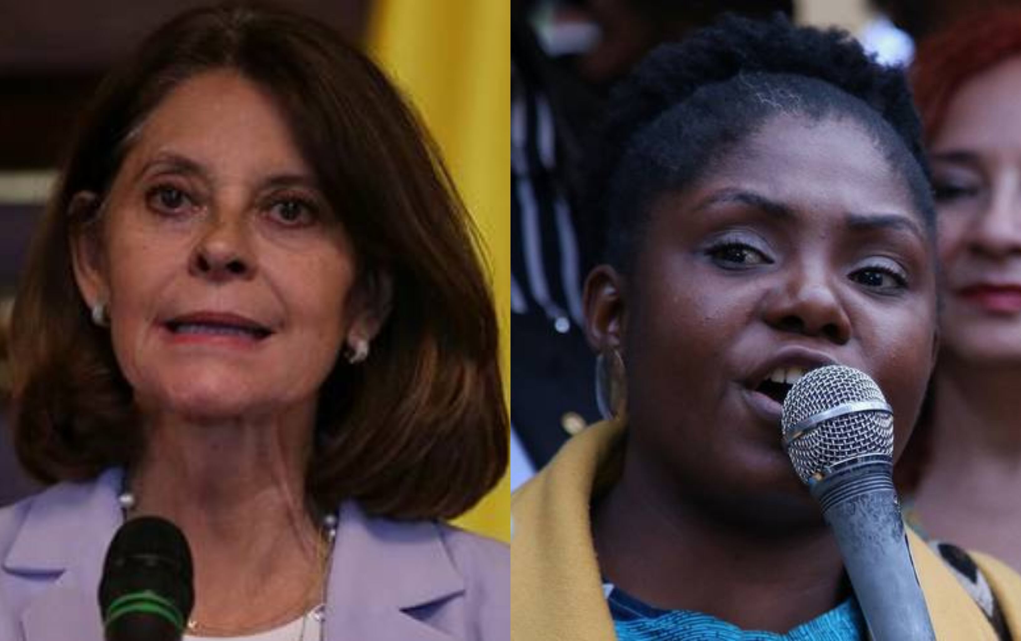 Vicepresidenta Marta Lucía Ramírez y la vicepresidenta electa Francia Márquez